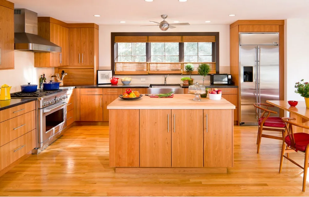 Promoción de custom diseños de la cocina isla compra ... Diseño Madera cocina isla de
