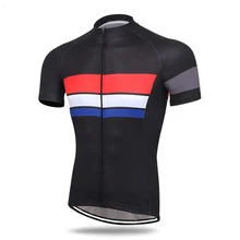 

CUSROO 2017 Comfortable Bike Shirt Sportswear cycling clothing red black customize Animation New Men's Cycling Jersey