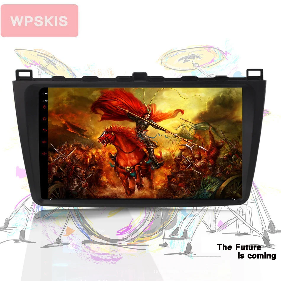 Excellent 2 Din Android 9.0 Car DVD Player Autoradio GPS Navigation for Mazda 6 Rui wing 9" IPS Screen Octa Core 4GB RAM OBD Head unit swc 5