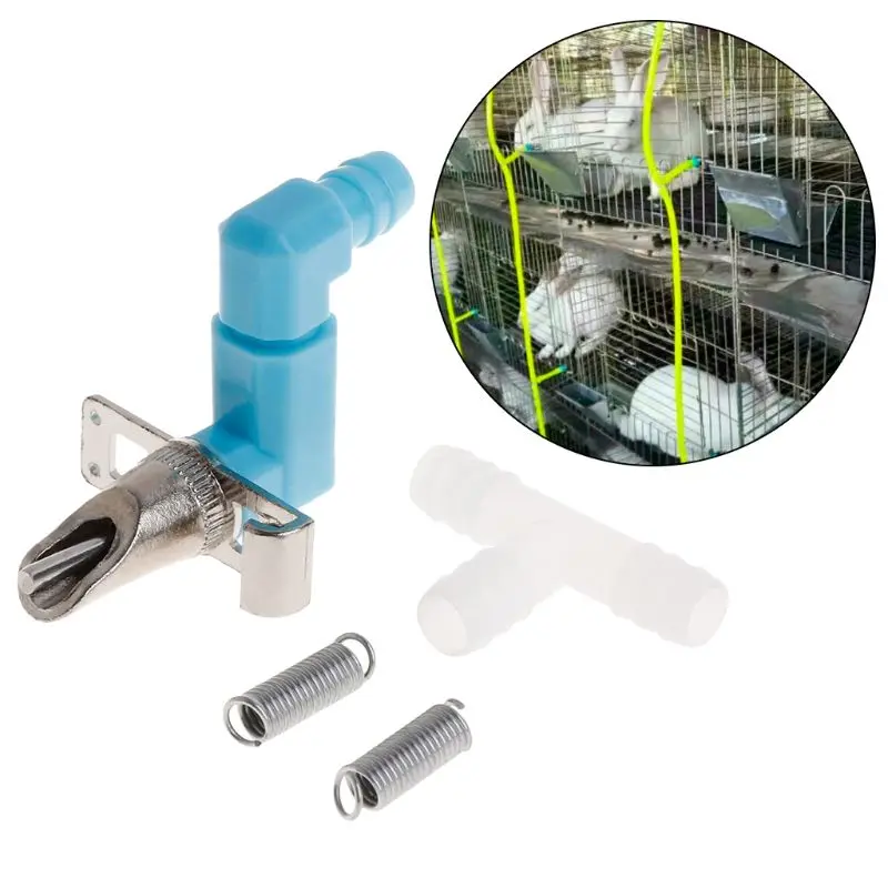 

Rabbit Drinker Automatic Z Shape Devices Valve Drinking Water Feeding Supplies Nipple Rodent