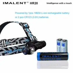 IMALENT HR20 фар CREE XP-L Здравствуйте светодио дный 1000 Люмен USB аккумуляторная фары 18650 Батарея