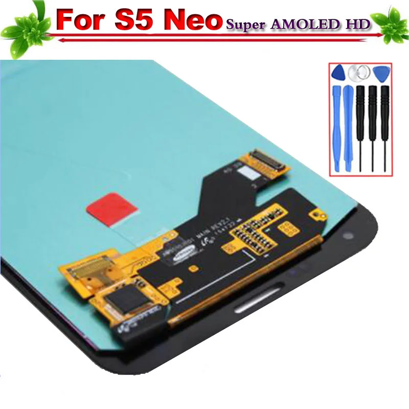 

100% Tested for Samsung Galaxy S5 Neo G903F LCD Display Super Amoled Touch Screen Assembly for Galaxy S5 Neo G930 Replacement