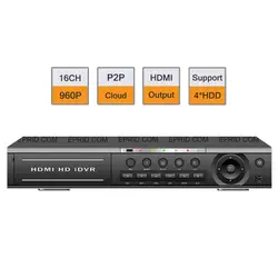 H.264 16CH HD 3MP в реальном времени NVR 1.5U ONVIF P2P HDMI 4CH воспроизведения