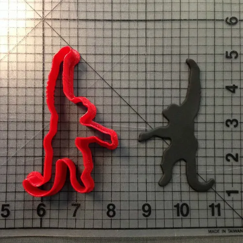 Сделанный на заказ 3D Печатный животный детский обезьянка помадка кекс Топ формочка для печенья набор - Цвет: cute monkey 3 inch