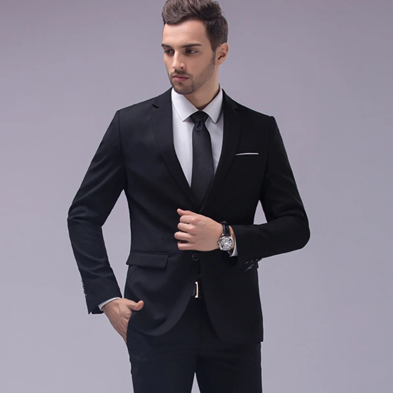 Men's suits, high end business slim professional wear, wedding groom ...