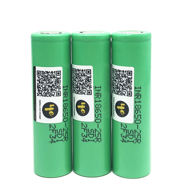 OYE 18650 2500mah INR1865025R 20A разрядные литиевые батареи электронная сигарета батарея 18650 2500 25R