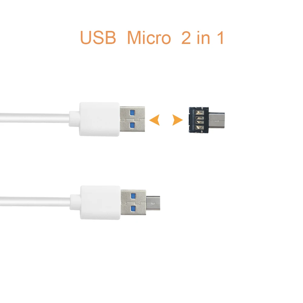 2 в 1 3 порта USB 3,0 концентратор Micro USB OTG концентратор мульти разветвитель с SD TF кард-ридером+ 1 м кабель для Macbook ПК ноутбук держатель телефона