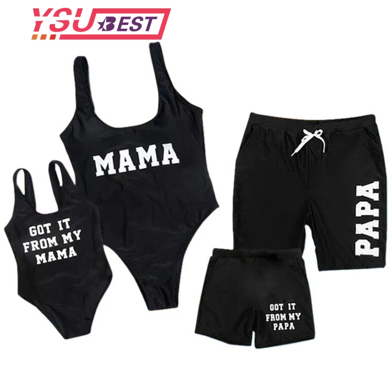 matching dad and son board shorts