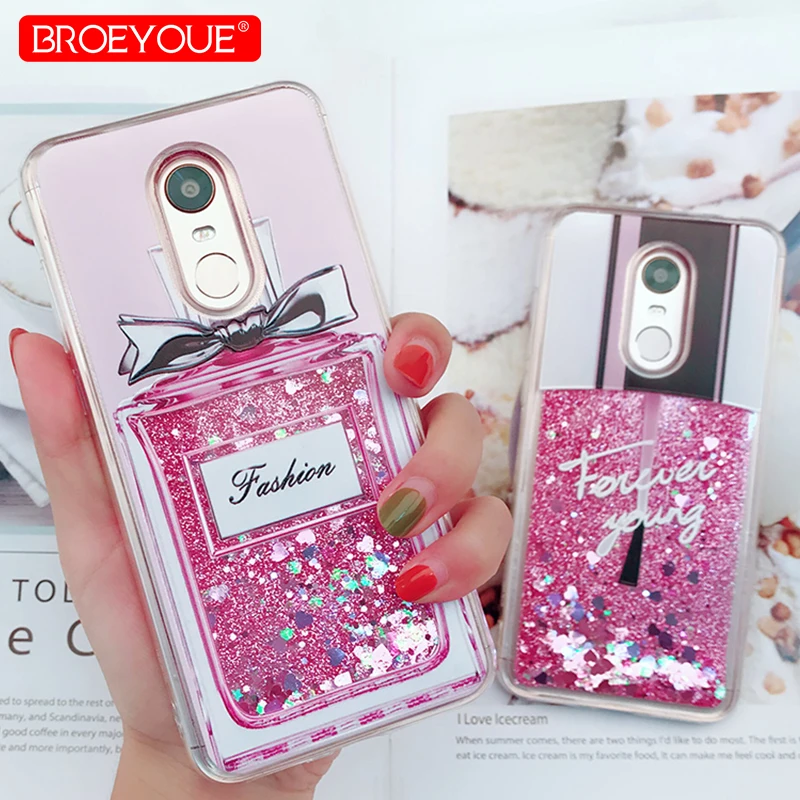

For Xiaomi Redmi 5 Plus Case Quicksand Glitter Liquid Phone Cover For Xiaomi Redmi 5 Plus Transparent Luxury Case Soft Shells