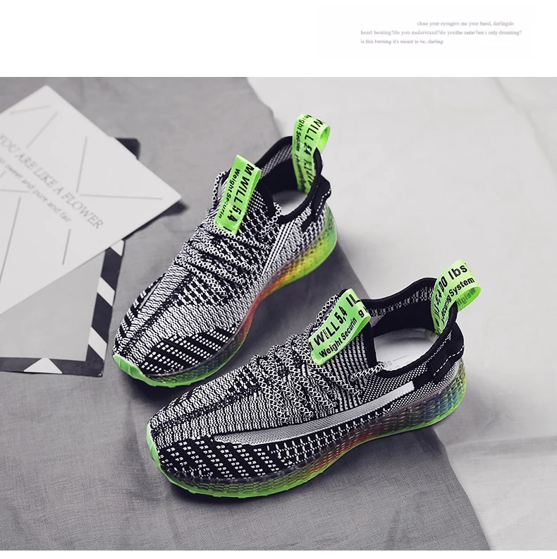 Лидер продаж, женская обувь на плоской подошве, тренд Flyknit, Брендовые женские кроссовки, обувь для бега, zapatillas mujer, 2019, женская спортивная