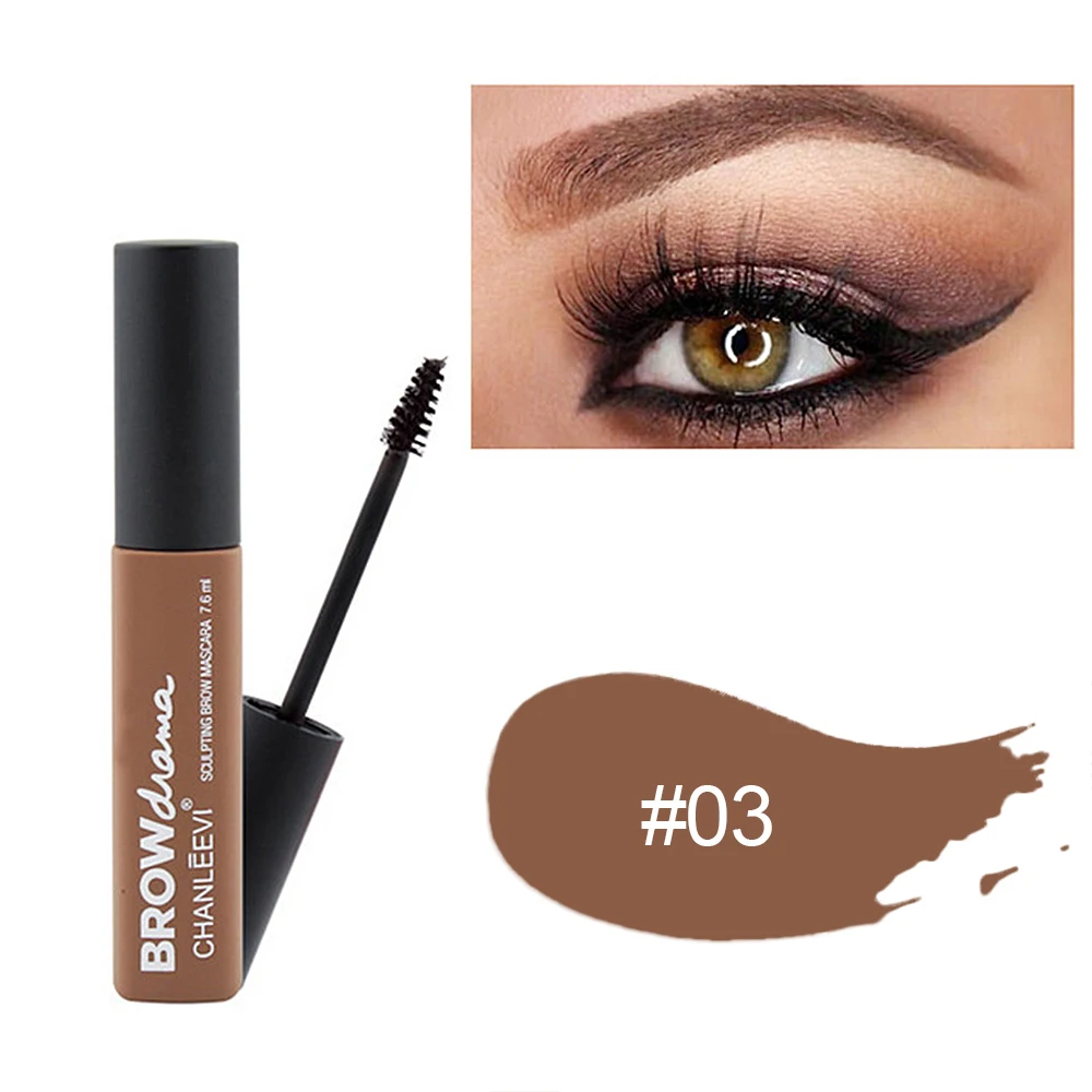 

3 Color Eyebrow Tint Makeup Waterproof Lock Color 3D Natural Cosmetics Long Lasting Dye Gel Eye Brow Shadow Cream TSLM2