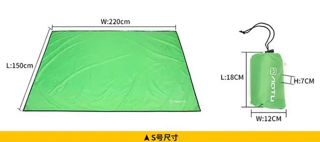 AOTU Размер/М/Л 420D Оксфорд Кемпинг Коврик Палатка Защита от солнца водонепроницаемый для пикника, пляжный влагостойкий коврик игровой коврик 341