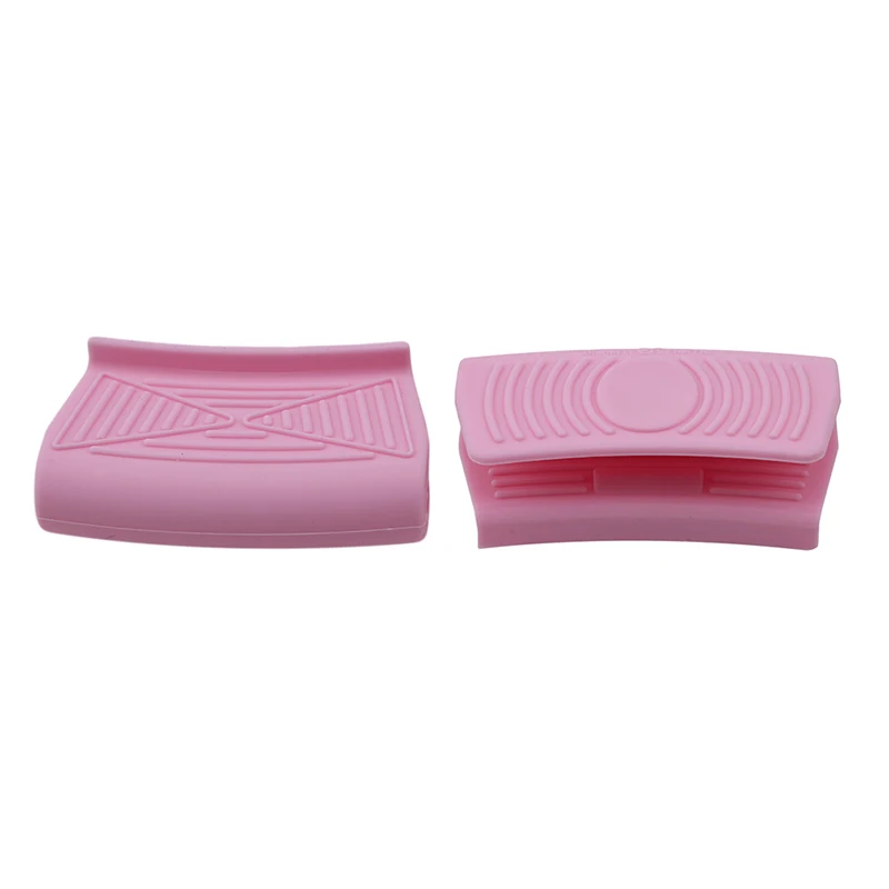 Силиконовая теплоизоляционная перчатка для печи кастрюля держатель для кастрюли держатель для духовки анти-горячий фиксатор для горшка кухонные аксессуары - Цвет: pink