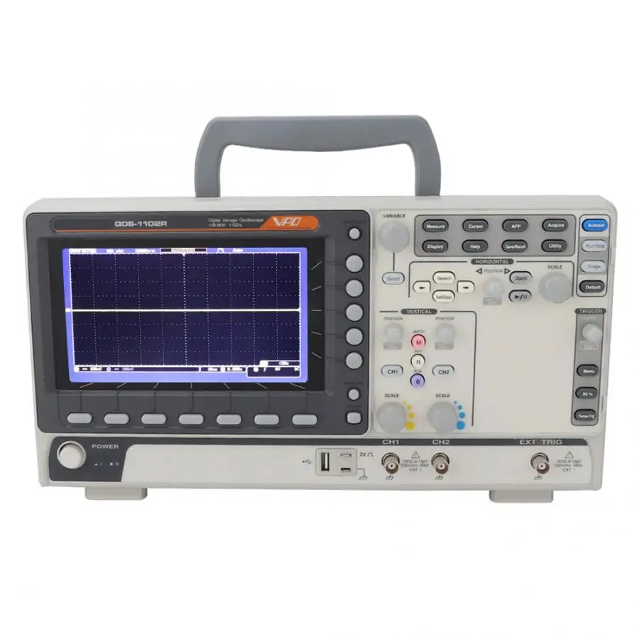 Цифровой 2CH/4CH осциллограф 100MHz 100-240V
