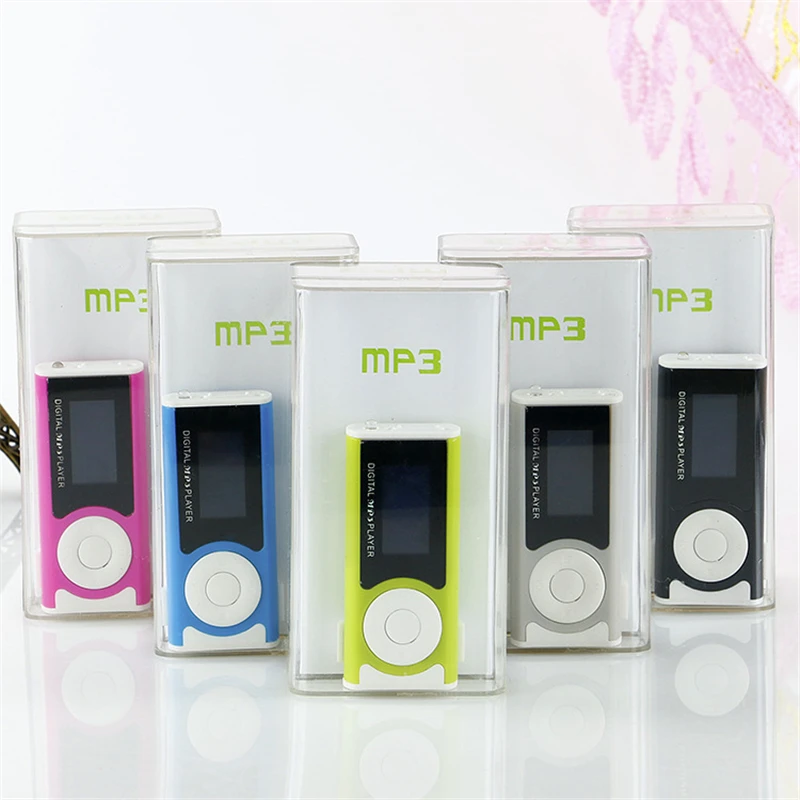 Fashion beautiful MP3 Music Player LCD Screen Mini Clip Multicolor MP3