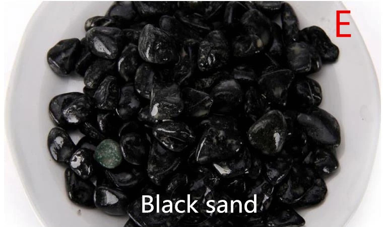 Аквариум с песком 150 г Белоснежка черный гравий украшение цветной камень