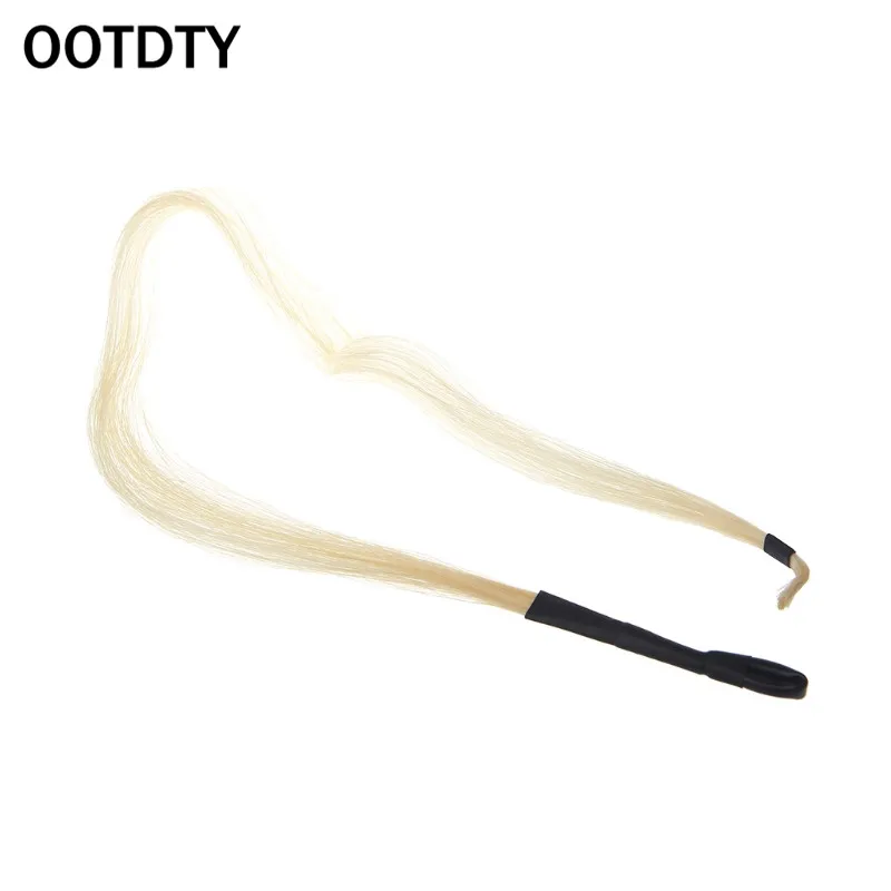 

OOTDTY 1pc 79cm Natural White Horse Hair Erhu Bow Hairs Musical Instrument Parts