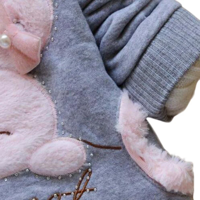 Пуловер для мальчиков и девочек, топы, рубашки, свитер, одежда, осень, Детский свитер с длинными рукавами и рисунком кролика