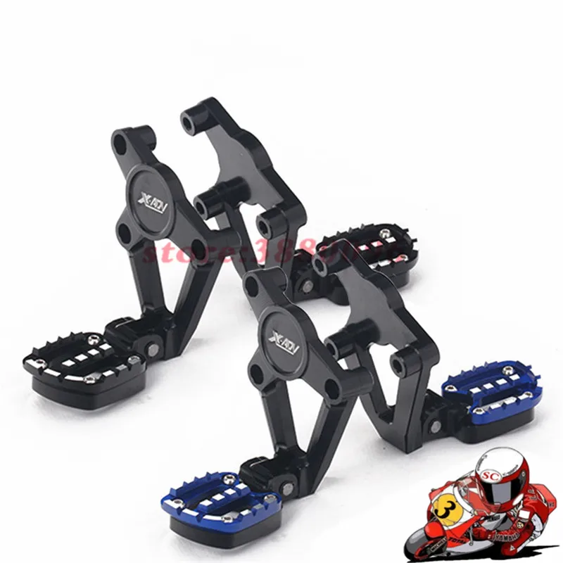 

Motorcycle Accessories Aluminum XADV750 Folding Rear FootPegs Foot Pegs Footrests Pedals Passenger for 2017-2019 X ADV XADV 750