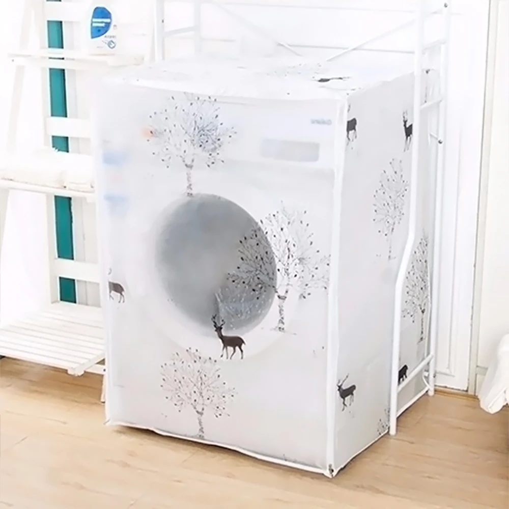 

Sunscreen Dust Proof Cover Washing Machine Cover Waterproof Case Washing Machine Protective Dust Jacket Front Top Open 1PC
