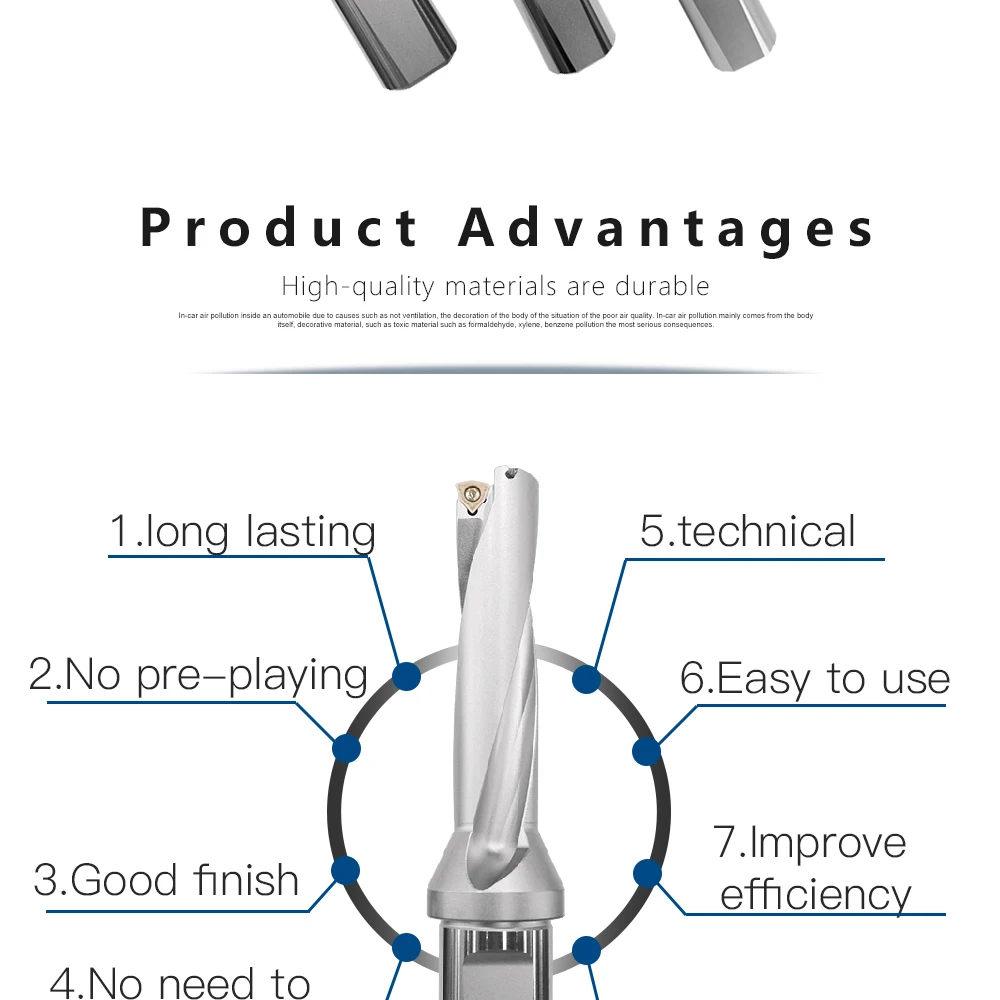 5D Быстрый длинный диаметр металла ZD05 14 мм-32 мм WC тип сверла для U бурения мелкое отверстие Индексируемые вставные сверла