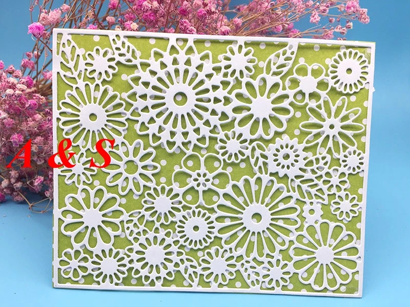  Y428 METAL CUTTING DIES Background Flower Scrapbook card invitation paper craft party decor embossi - 32853626720