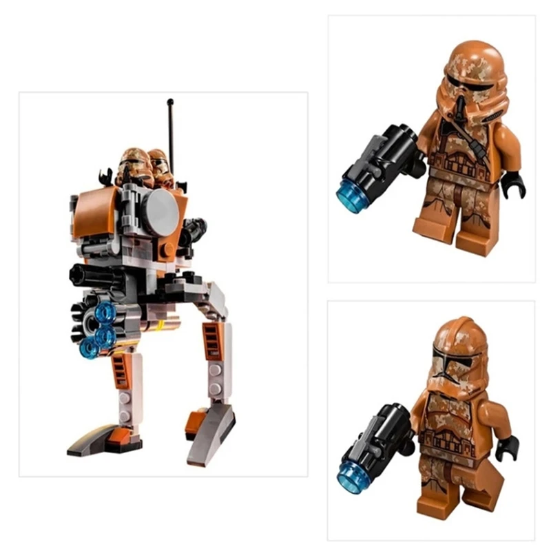105 шт Звездные войны Geonosis 10368 штурмовики совместимы с Legoings 75089 блок строительные