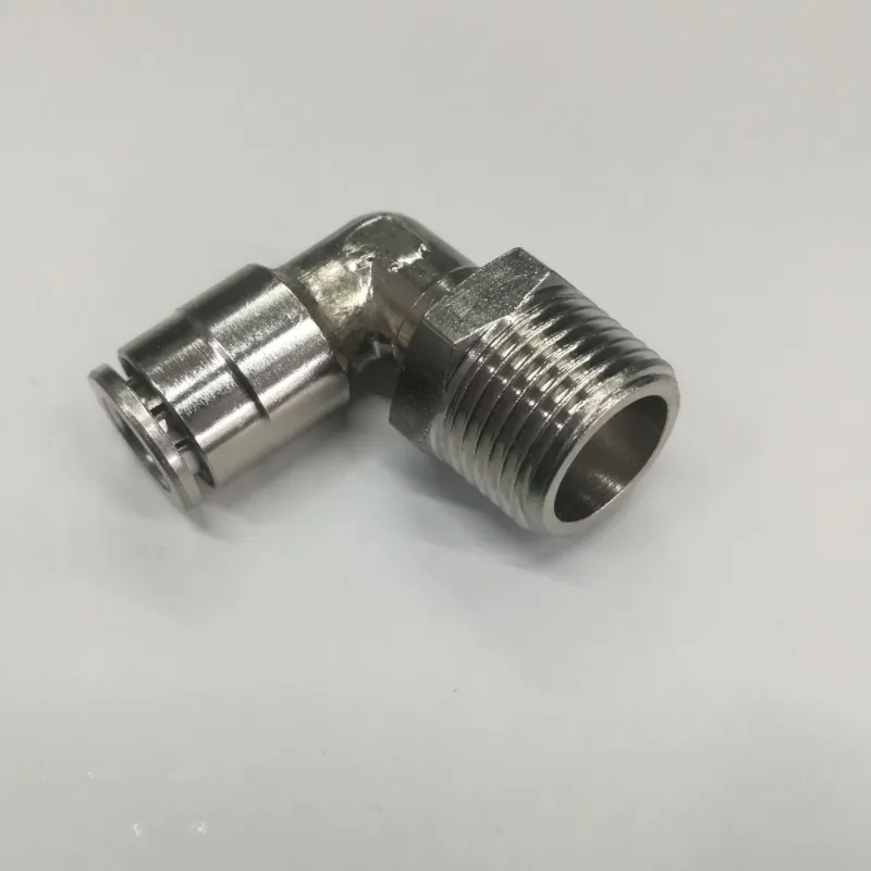 MPL08mm-BSPT3/8 90 Degrees Swivel Male Elbow Brasspush In Fittings One Touch Pneumatic | Обустройство дома