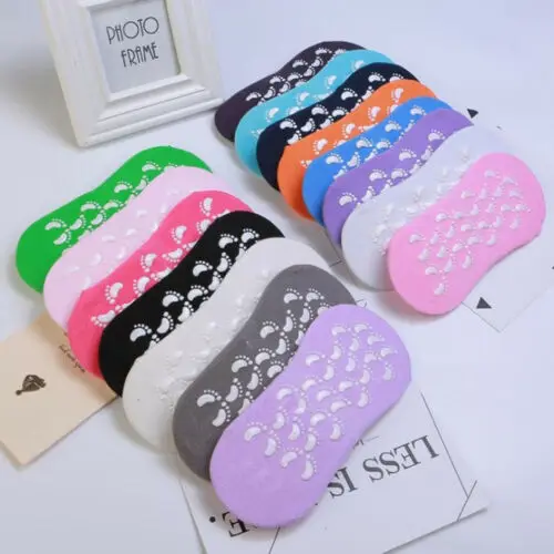 

2019 Women Dance Socks Slippers Fitness Grip Gym Pilates Excercise Rubber Non Slip Sock Ladies Summer Sock Fashion New Hot