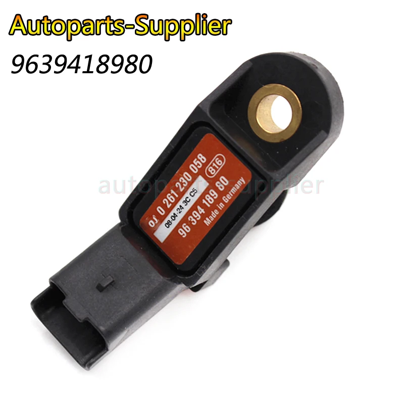 

0261230058 9639418980 New MAP Sensor Intake Pressure Sensor For CITROEN FIAT LANCIA PEUGEOT RENAULT 1920AC 457403 High Quality