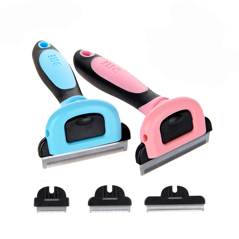

FREE SHIPPING Dog Brush Pet Grooming Tool Hair Removal Comb for Dogs Cats Brush Detachable Hair Shedding Trimming For Pet 25