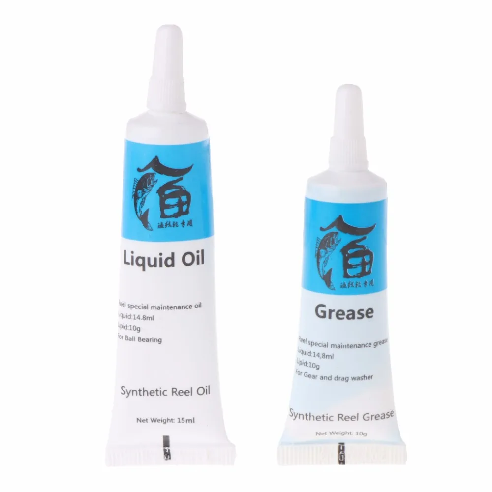 

1Set Fishing Reel Lubrication Oil&Grease Lubricating Bearing Maintainence Supply