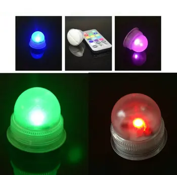 

200pcs/lot LED Acorn Light crystal Columns Pedestal waterproof float/Hanging Paper Lantern Lamp Xmas Wedding table Decor+Remote