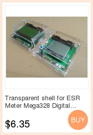 Прозрачный корпус для ESR Mega328 цифровой комбинированный Транзистор тестер Диод Триод индуктор емкость резистор MOS/PNP/NPN