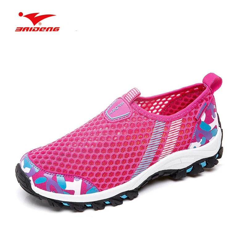 

Baideng New 2018 Outdoor Breathable Mesh Hiking Shoes For Woman Hiking Trekking Shoes Cool Mountain Climbing Camping Sneakers