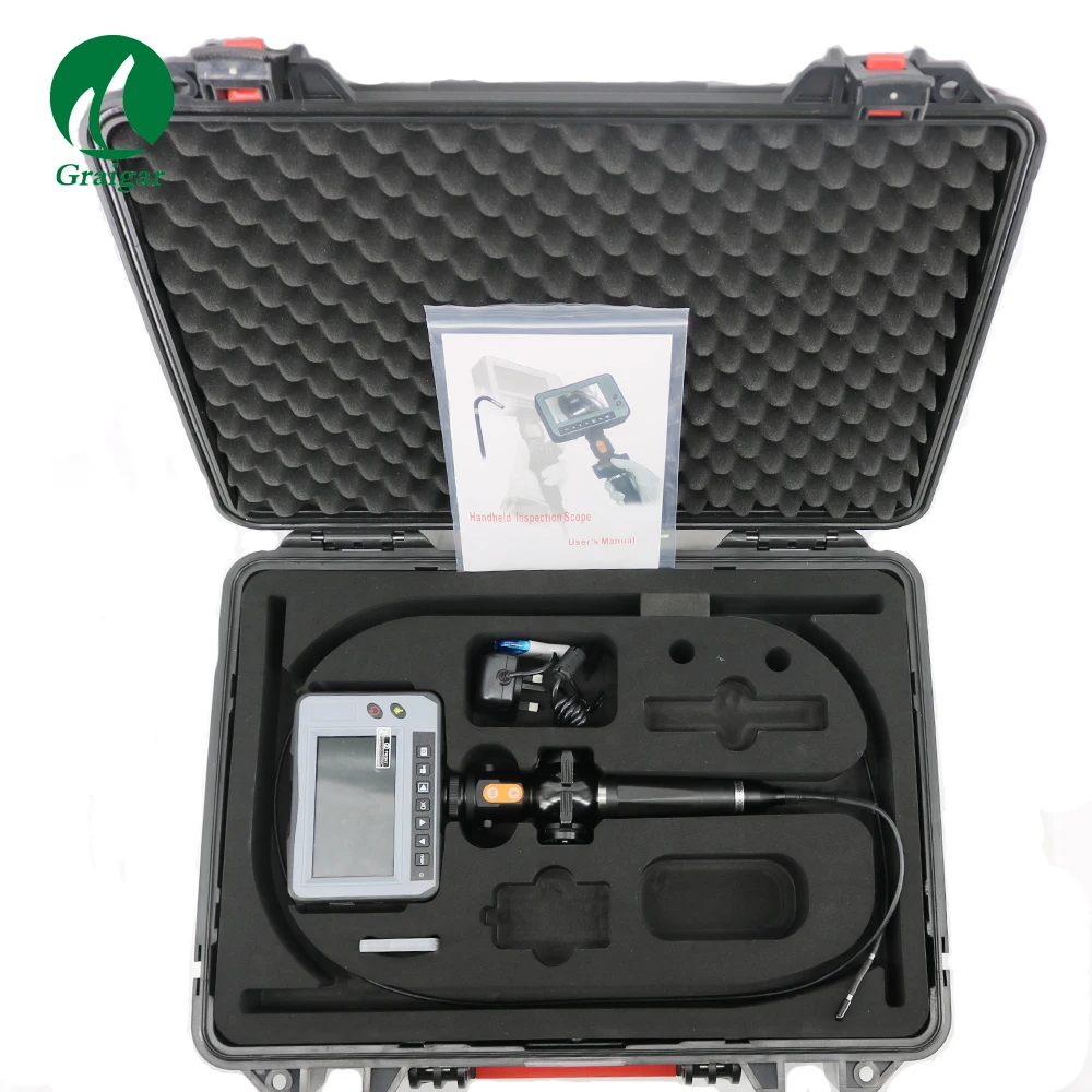 DR4540F Handheld Industry Endoscope 3.9mm 90 degrees Camera Four Direction Operating Rod Control and Guide Bearing DR4540F Handheld Industry Endoscope 3.9mm 90 degrees Camera Four Direction Operating Rod Control and Guide Bearing