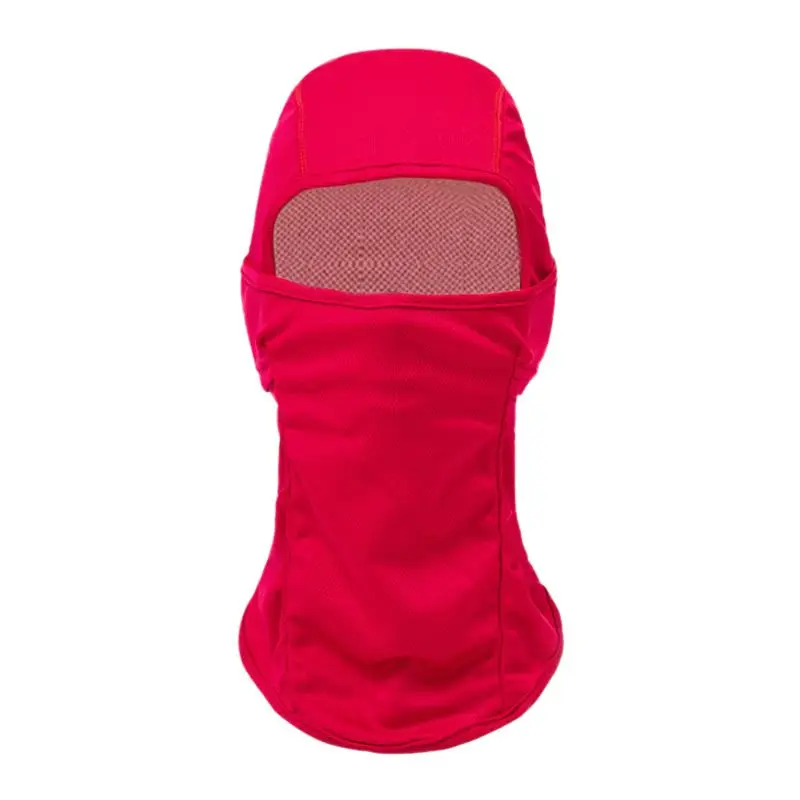 Ветрозащитная маска для лица, велосипедная Балаклава, велосипедная Солнцезащитная защита от пота, дышащая эластичная Спортивная Кепка, головной убор, новинка - Цвет: Красный
