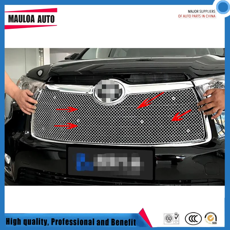 304 Stainless fit well modification car front grille racing grills