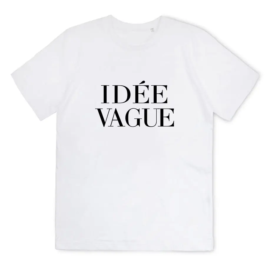 Футболка Homme idee расплывчатый лозунг логотип ecriture mode Мода Париж скейт vogue|Футболки|