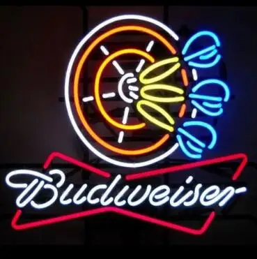 На заказ Budweiser Дартс пивной бар СТЕКЛО Неоновый свет знак пивной бар