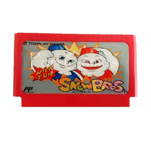 Игровой картридж Snow Bros 60 pin для 8-битной игровой консоли Прямая поставка |
