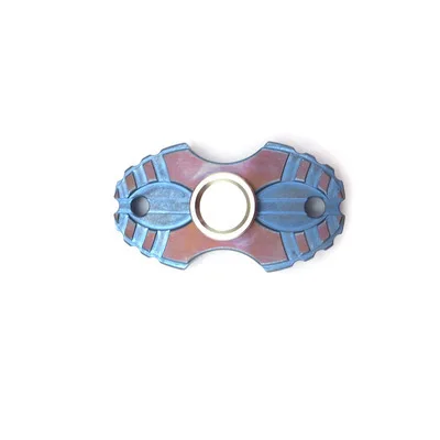 Египетский Pupa червей из титанового сплава для повседневного использования начало палец крутящийся для снятия стресса игрушки взрослый ребенок Творческий Непоседа ручной Spinner - Цвет: Sky Blue