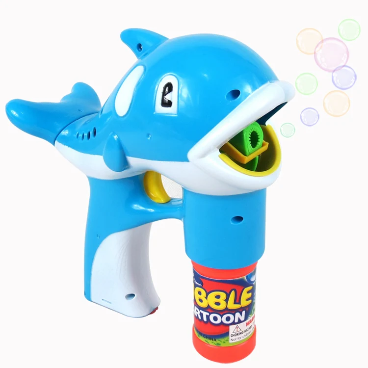 Electric bubble gun toy dolphin fully automatic bubble water gun music bubble machine Mediumin