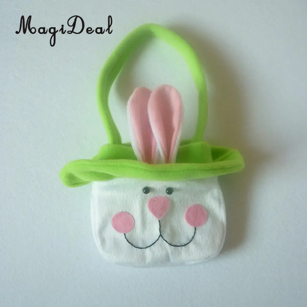 Spring Easter Rabbit Bunny Candy Gift Bags Egg Basket Easter Decoration