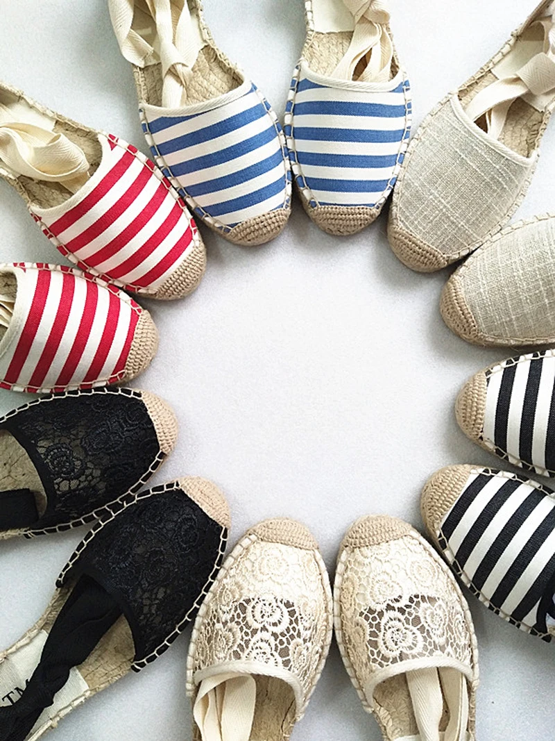 Canvas Summer Women's Espadrille Sandals Flats Ankle Strap Hemp Bottom Fisherman Women Shoes For 2018 SpringAutumn Women Loafer (18)