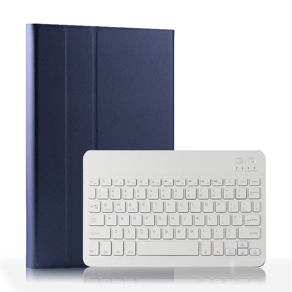 10,5 дюймов bluetooth-клавиатура для планшета с полиуретановым кожаным чехлом с защитой от падения Магнитная клавиатура для samsung Tab S5e SM-T725 T720 - Цвет: Синий