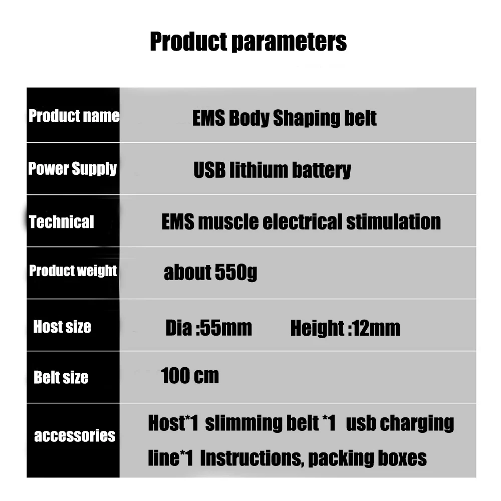 EMS беспроводной брюшной Abs тонизирующий пояс Вибрационный фитнес-массажер для похудения ремни для тела электрический стимулятор мышц тренировочный пояс