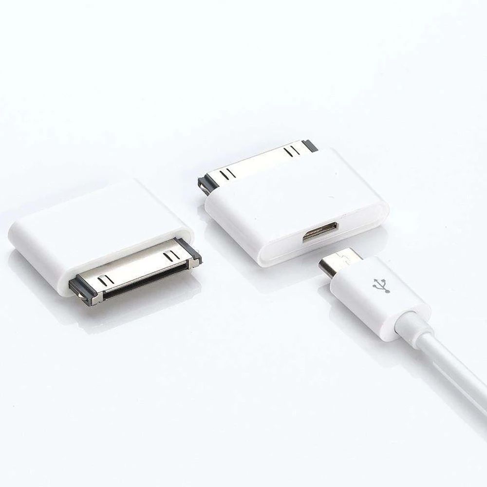 Зарядный адаптер NYFundas 30 контактный переходник с разъемом micro usb для Apple iphone 4 3 3GS ipad