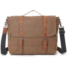 Модная Холщовая Сумка для ноутбука 15," Сумка для компьютера масло воск холщовая кожаная сумка на плечо сумка
