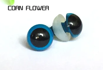 

wholesale 100pairs/lot 8mm blue color Plastic Amigurumi safety eyes/toy eyes with washer